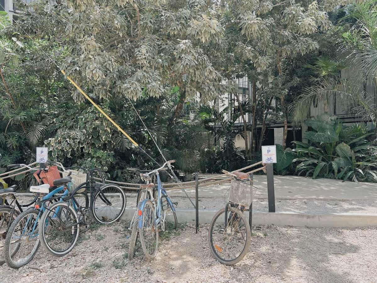 Apartment Gym And King Size Bed Main Street Tulum
